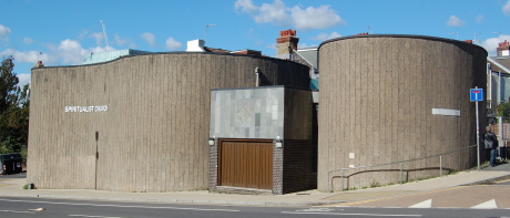 Modern colour photo of the Brighton Spiritualist Church on Edward Street