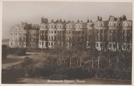 Early 1900s view of the west side of Brunswick Sqaure