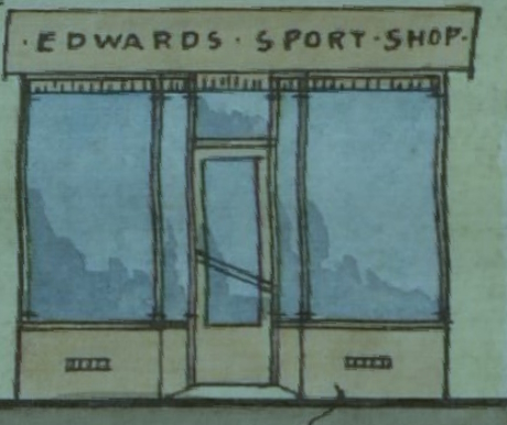 colour extract for plans showing the proposed sports shop