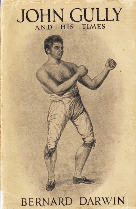 Image of a poster of John Gully in a fighting pose