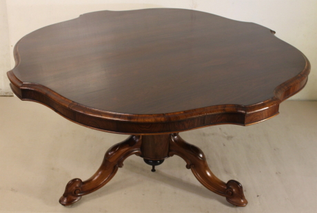 Image of a rosewood supper table or loo