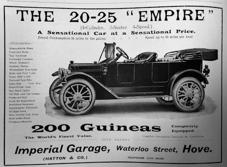 monochrome image of an advert for a car