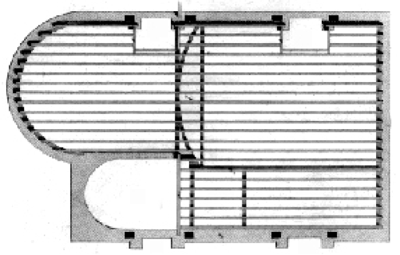 Plans of a floor to a 'first rate' house