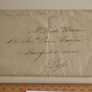 Bevan letter - 1820s - front