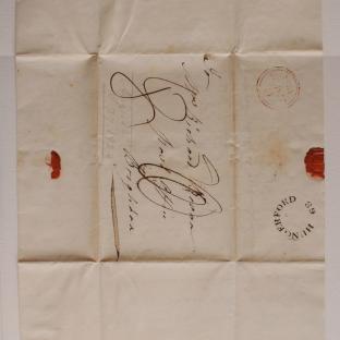 Bevan letter - 27 Aug 1824 - second unfold front
