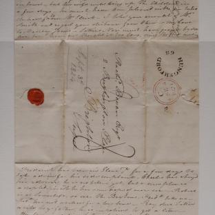Bevan letter - 3 September 1824 - second unfold front