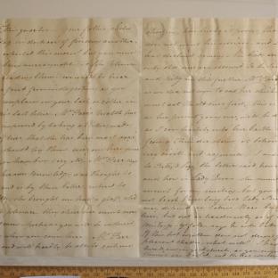 Bevan letter - 3 September 1824 - third unfold back