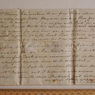 Bevan letter - 11 Sep 1824 - first unfold back