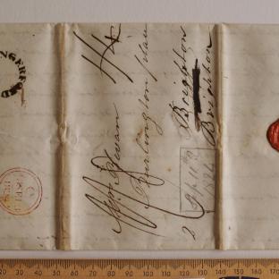 Bevan letter - 11 Sep 1824 - first unfold front