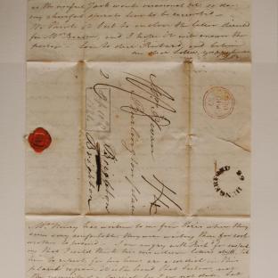 Bevan letter - 11 Sep 1824 - second unfold front