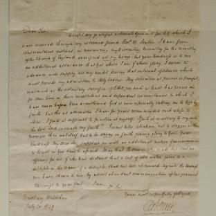 Bevan letter - 20 Aug 1829 - second unfold back
