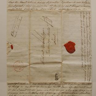 Bevan letter - 20 Aug 1829 - second unfold front