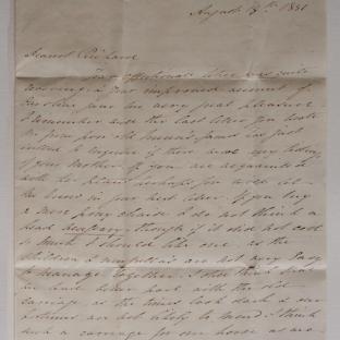 Bevan letter - 18 Aug 1831 - second unfold back