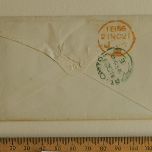 Bevan letter - 21 Nov 1856 - back