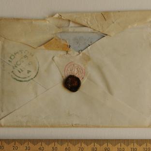 Bevan letter - 24 Nov 1856 - back