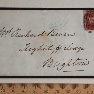 Bevan letter - 16 Dec 1856 - front