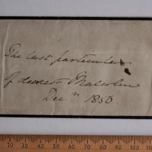 Bevan letter - 24 Dec 1856 - front