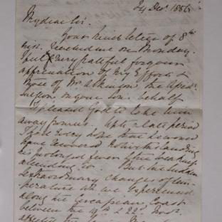 Bevan letter - 24 Dec 1856 - page one