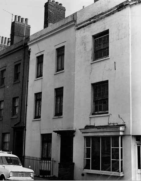 Monochrome image of a streetscape