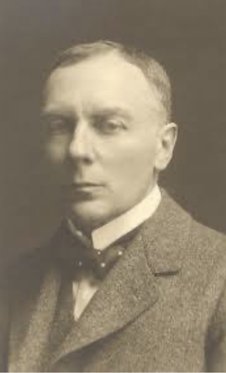A monochrome photo of a man